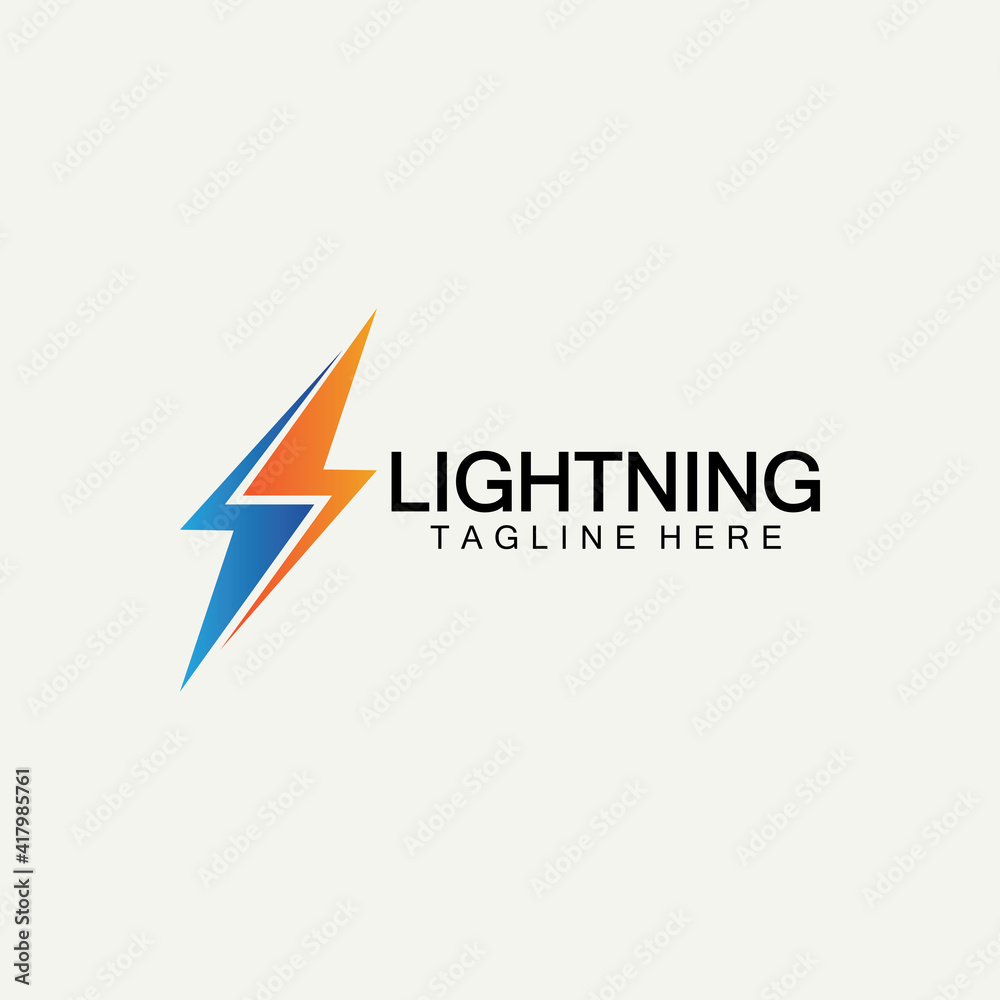 lightning thunder bolt electricity logo design template lightning thunder bolt electricity logo design template