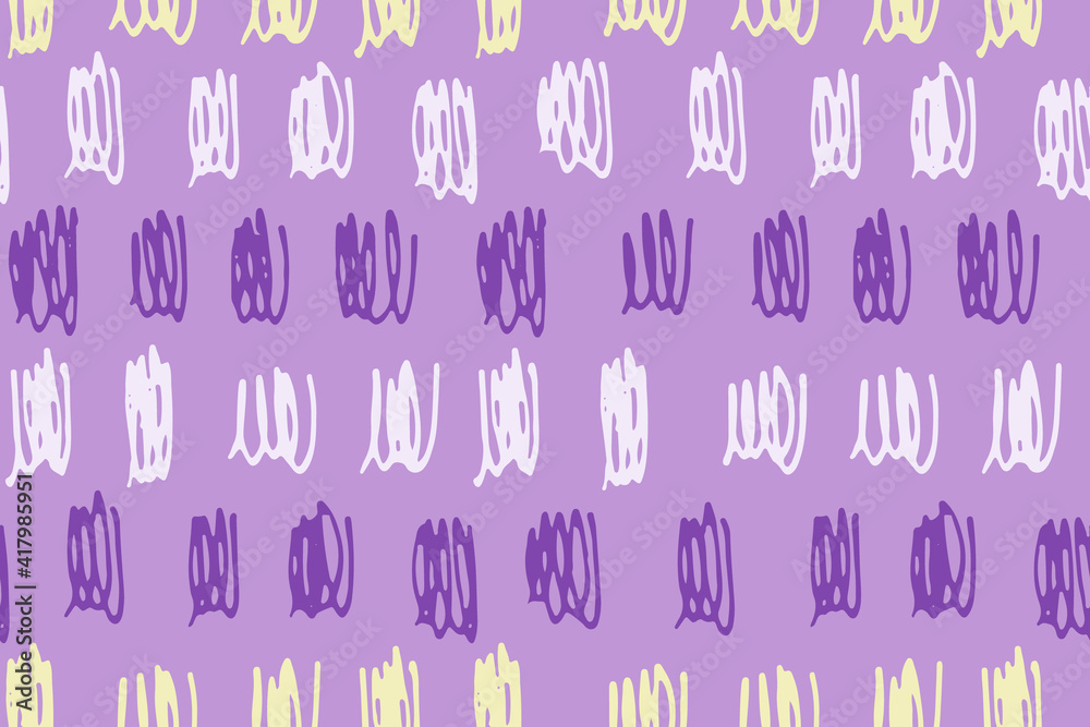 Seamless pattern with hand drawn abstract shapes. Scribbles handwritten with pen or pencil. Simple vector illustration Seamless pattern with hand drawn abstract shapes. Scribbles handwritten with pen or pencil. Simple vector illustration