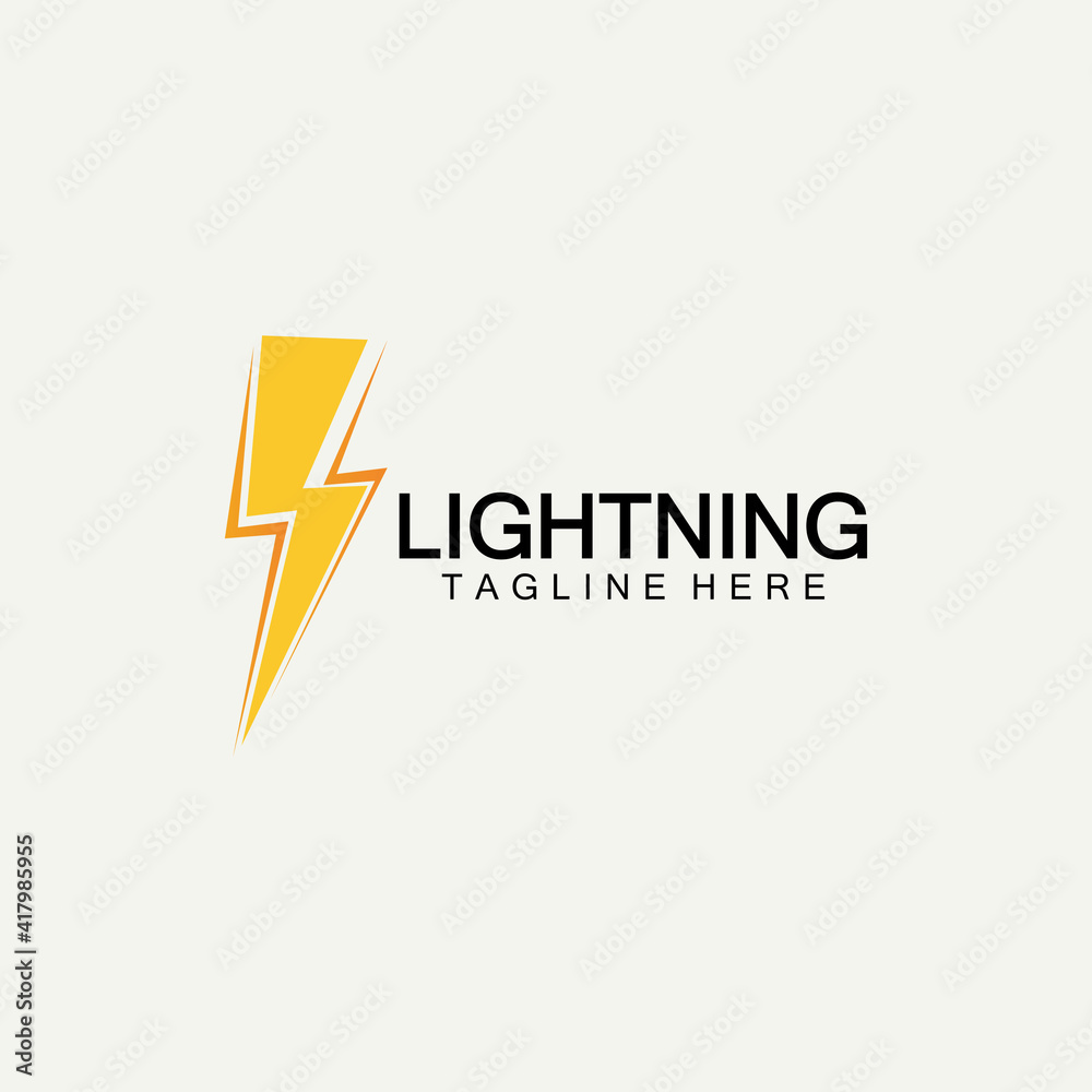 lightning thunder bolt electricity logo design template lightning thunder bolt electricity logo design template