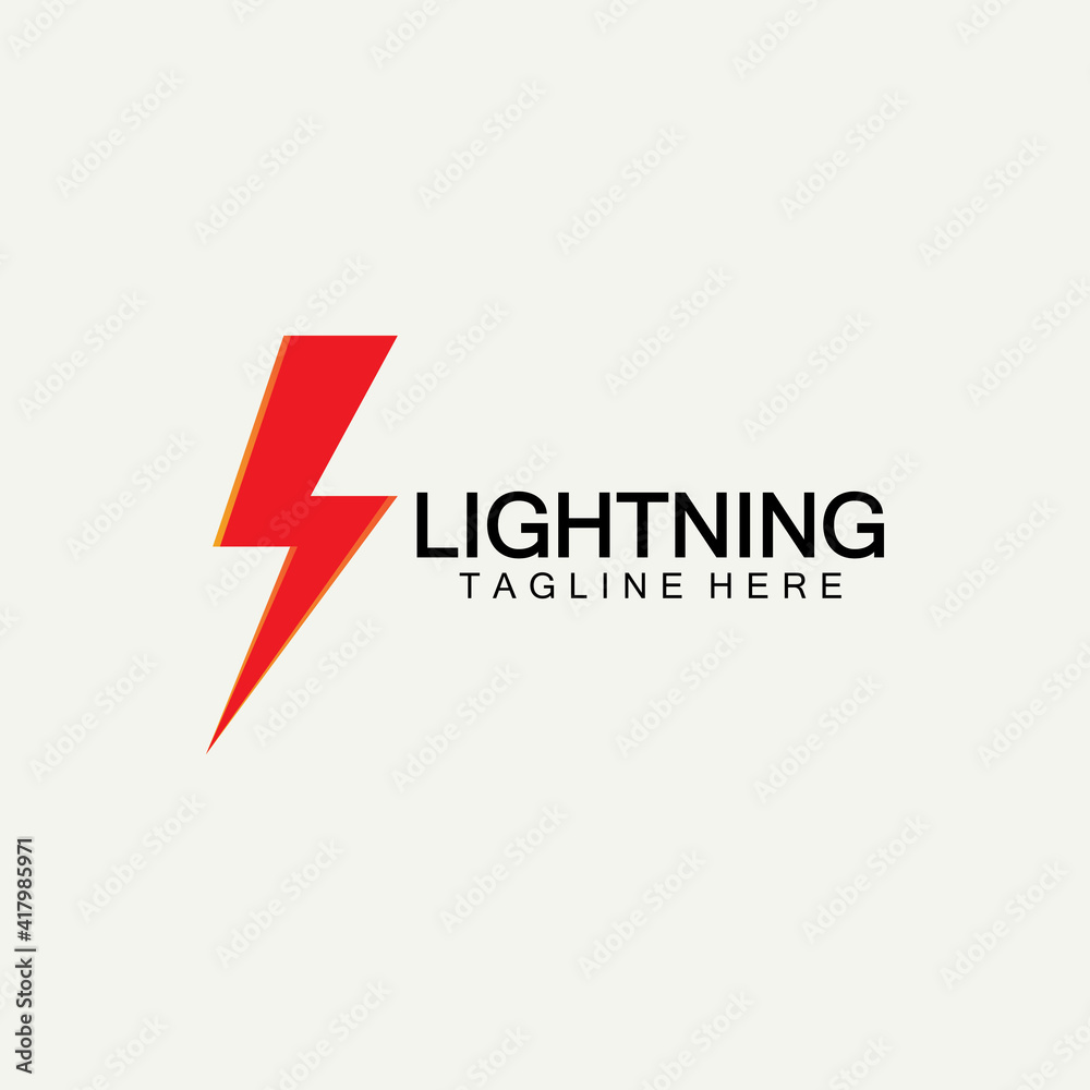 lightning thunder bolt electricity logo design template lightning thunder bolt electricity logo design template