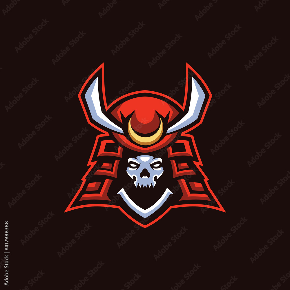 Skull Samurai Esports Logo Skull Samurai Esports Logo