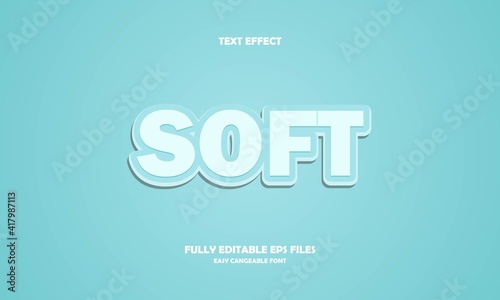 editable soft text effect