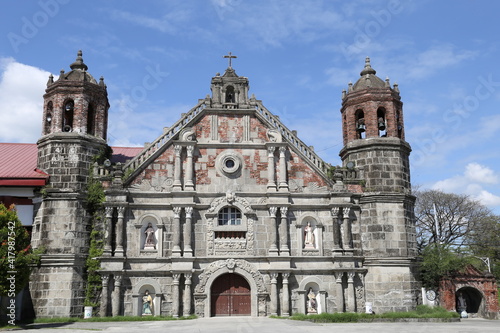 Santa Monika Kirche mit Santa Ninio, der Kapelle posas, Minalin, Provinz Pampanga, Philippinen
