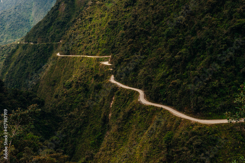 The Death Road is one of the most dangerous roads in the world photo