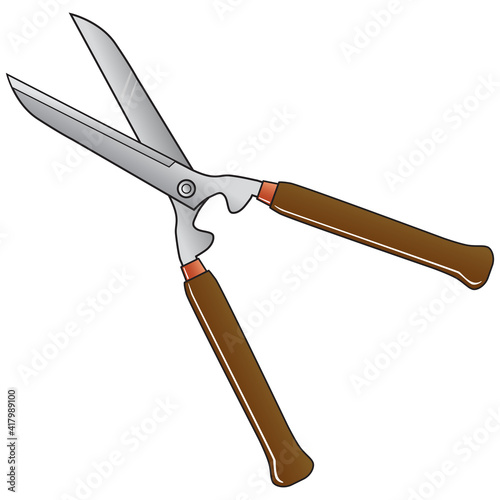 garden shears vector illustration,isolated on white background