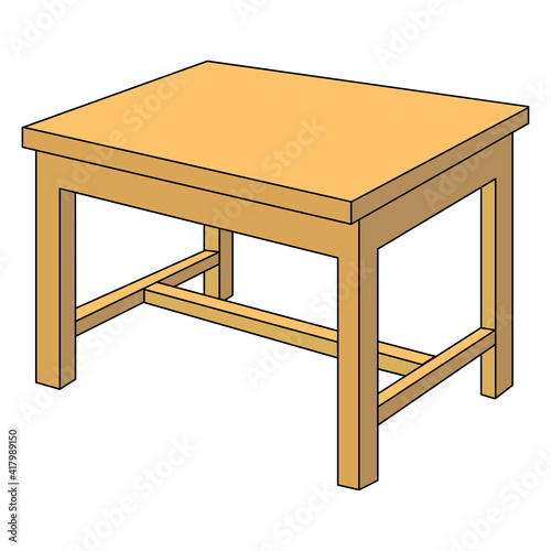 table vector illustration,isolated on white background