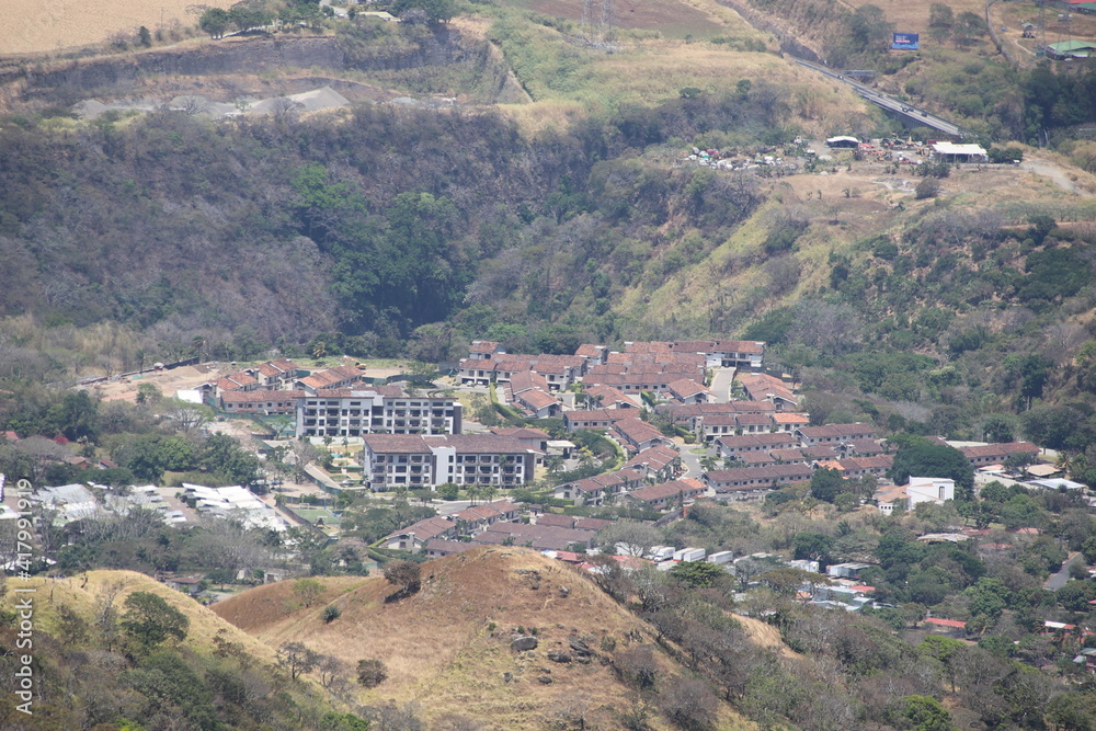 aerial view of lindora and santa ana costa rica	