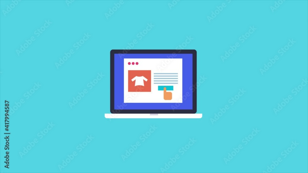 Online shopping, ecommerce webstore, add to cart concept. 2d animation, 4k video clip. Online shopping, ecommerce webstore, add to cart concept. 2d animation, 4k video clip.