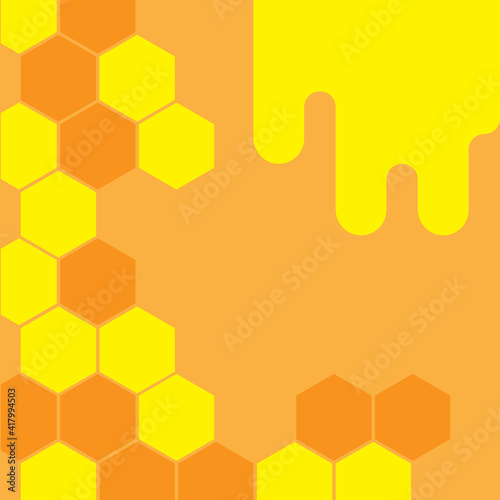 Honeycombs background vector illustration.