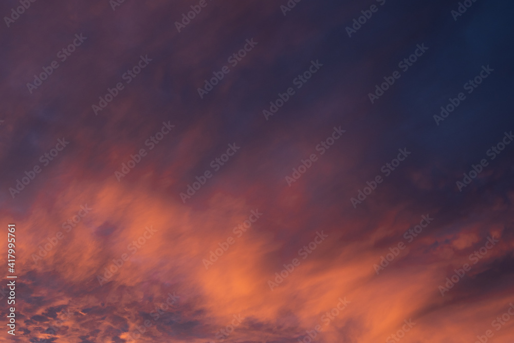 Colored clouds and sky in sunrise time_03