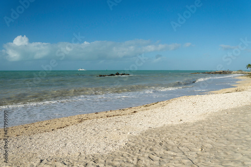 Beach at Zachary Taylor State Park in Florida.