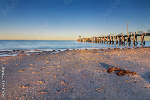 Fototapeta Naklejka Na Ścianę i Meble -  Grange Jetty at Sunrise