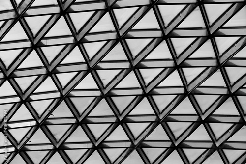 Steel structure in black and white_02