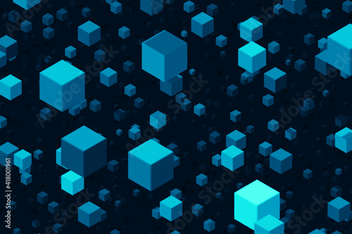 cube box network connection on big data and block chain technology