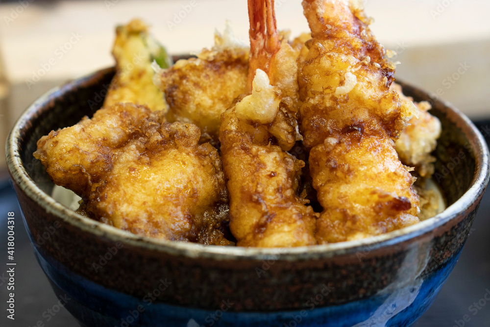 海老、穴子天丼、日本料理屋 海老、穴子天丼、日本料理屋