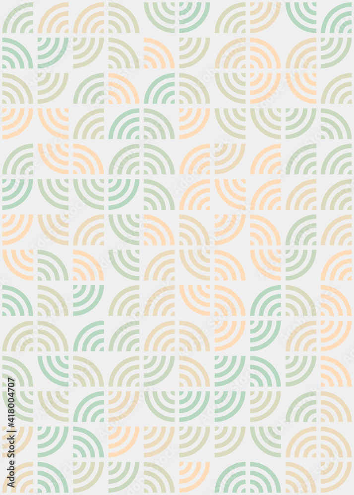 Fototapeta premium Abstract Geometric Pattern generative computational art illustration