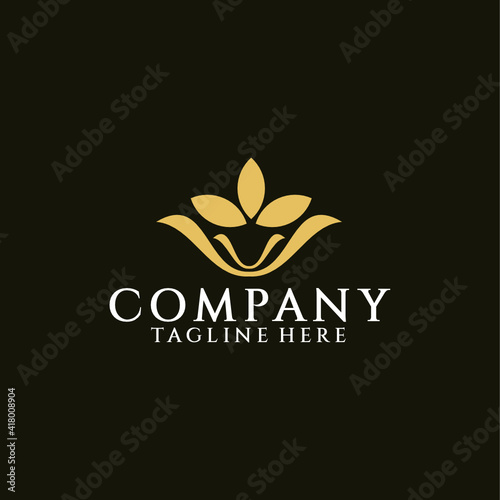 Beauty flower logo design