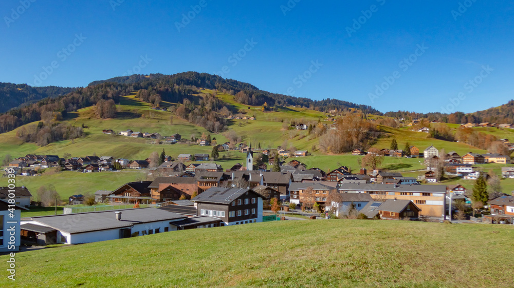 Dorfansicht Schwarzenberg im Bregenzerwald
