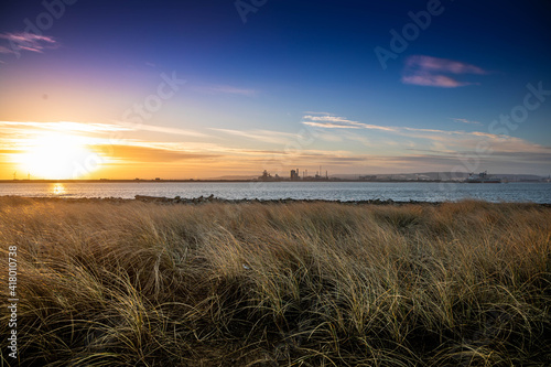 From the beach in Teesside