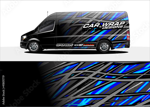 car graphic background vector. abstract lines concept  for truck and vehicles graphics vinyl wrap 
