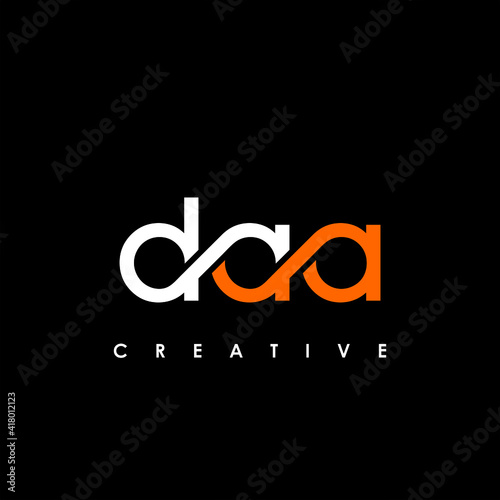 DAA Letter Initial Logo Design Template Vector Illustration