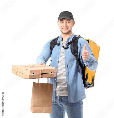 Courier of food delivery se...