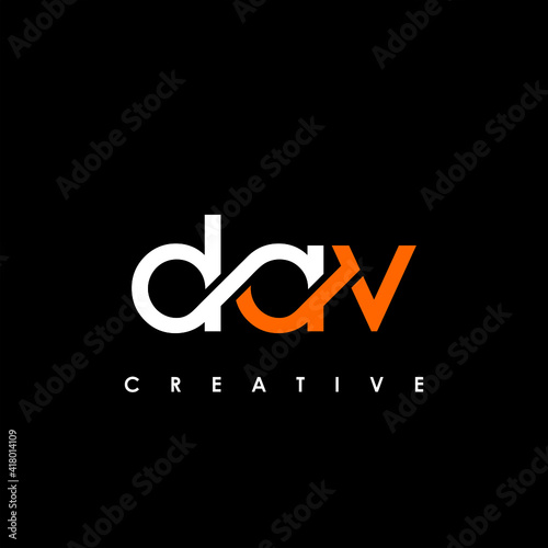 DAV Letter Initial Logo Design Template Vector Illustration
