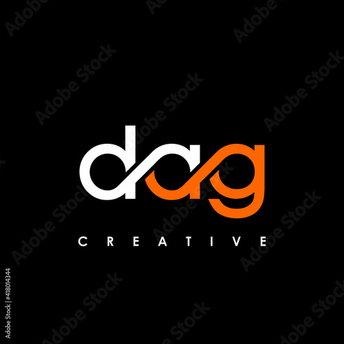 DAG Letter Initial Logo Design Template Vector Illustration photo