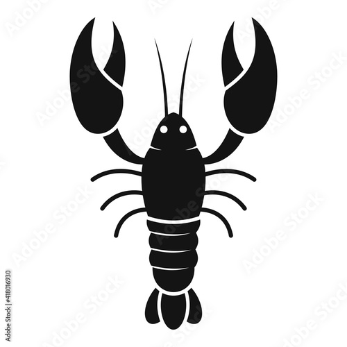 Healthy lobster icon. Simple illustration of healthy lobster vector icon for web design isolated on white background © anatolir