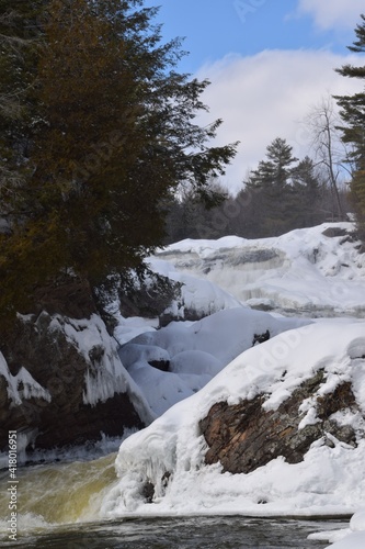 The Plaisance waterfall in southern Quebec