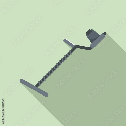 Handle metal detector icon. Flat illustration of handle metal detector vector icon for web design