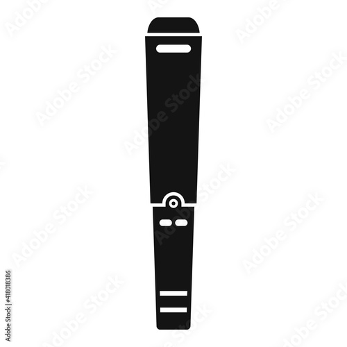 Metal detector stick icon. Simple illustration of metal detector stick vector icon for web design isolated on white background