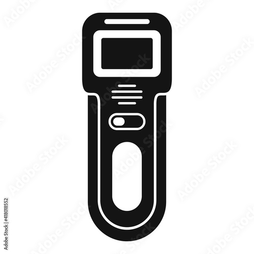 Body metal detector icon. Simple illustration of body metal detector vector icon for web design isolated on white background