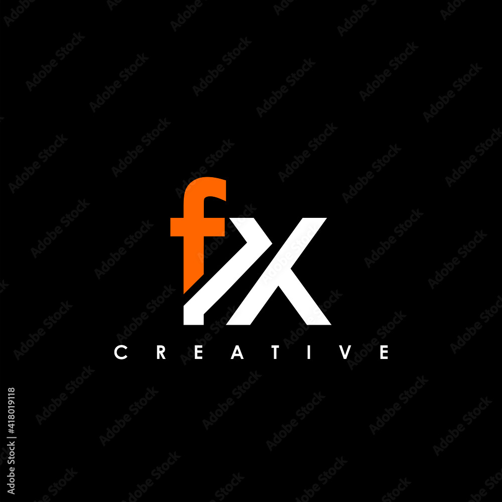 FX Letter Initial Logo Design Template Vector Illustration FX Letter Initial Logo Design Template Vector Illustration