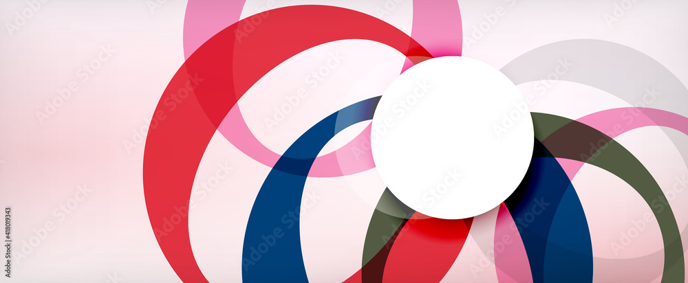 Ring geometric shapes, o letter repetition wallpaper. Abstract background for business or technology presentations, internet posters or web brochure covers Ring geometric shapes, o letter repetition wallpaper. Abstract background for business or technology presentations, internet posters or web brochure covers