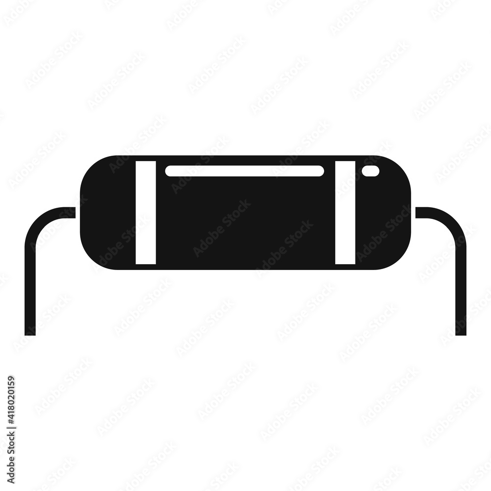 Electric radio transistor icon. Simple illustration of electric radio transistor vector icon for web design isolated on white background Electric radio transistor icon. Simple illustration of electric radio transistor vector icon for web design isolated on white background