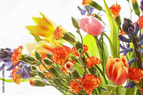 Fototapeta Naklejka Na Ścianę i Meble -  Bouquet of beautiful spring flowers.