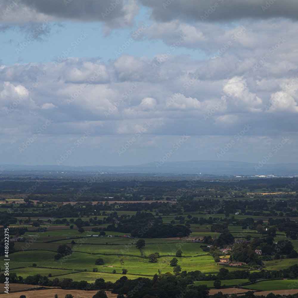 A square crop view of a beautiful British country scene