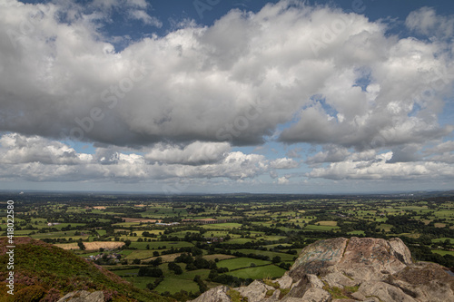 View from the top, a landscape with far reaching views