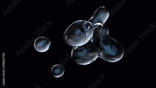 Looped motion of a stream of drops of simple water. Animation with an alpha channel is a quick one click overlay on any of your video or background.