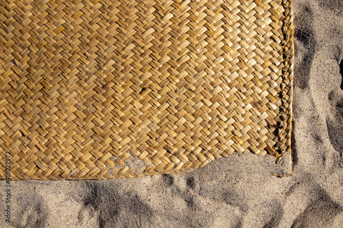 Fototapeta Naklejka Na Ścianę i Meble -  A handmade traditional sleeping mat called a 