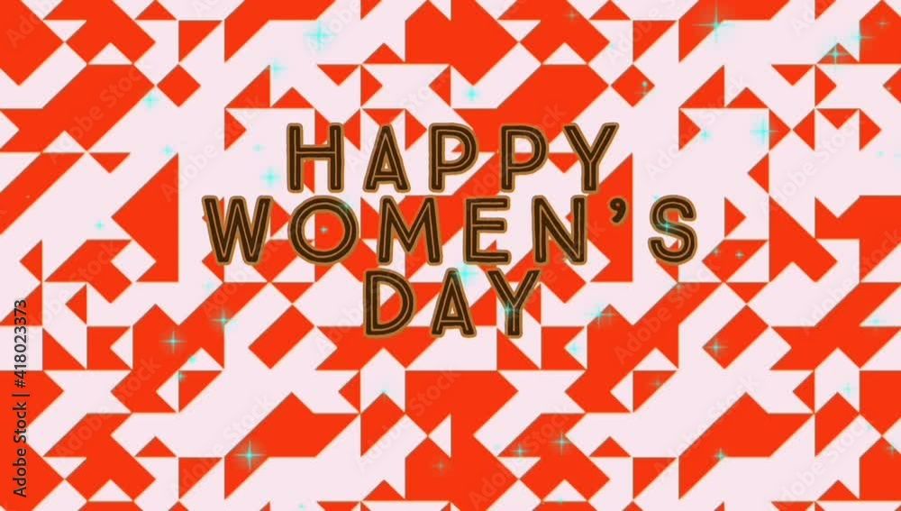 International Happy Women's Day on the 8th March. It is a remarkable step in the movement for women's rights. seamless graphic animation video International Happy Women's Day on the 8th March. It is a remarkable step in the movement for women's rights. seamless graphic animation video