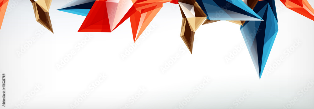 Vector 3d triangles and pyramids abstract background for business or technology presentations, internet posters or web brochure covers Vector 3d triangles and pyramids abstract background for business or technology presentations, internet posters or web brochure covers