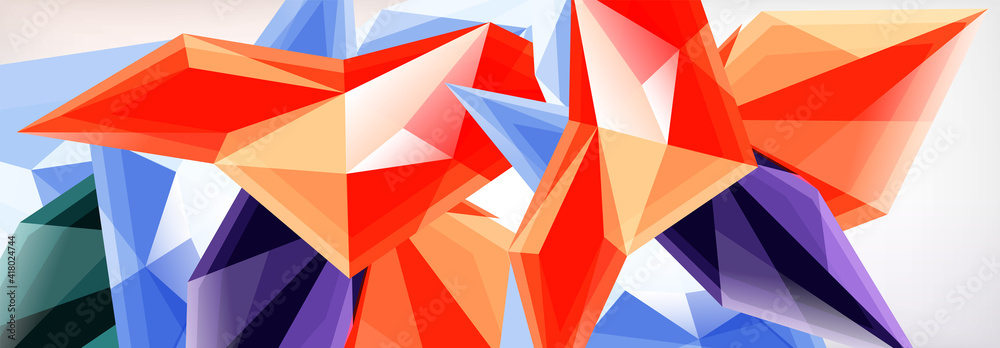 Vector 3d triangles and pyramids abstract background for business or technology presentations, internet posters or web brochure covers Vector 3d triangles and pyramids abstract background for business or technology presentations, internet posters or web brochure covers