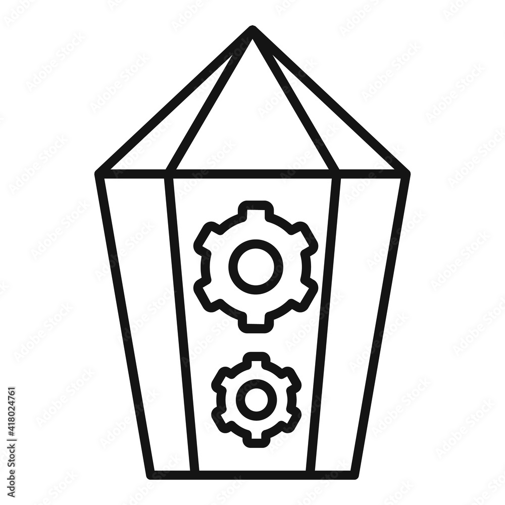 Nano crystal icon. Outline nano crystal vector icon for web design isolated on white background Nano crystal icon. Outline nano crystal vector icon for web design isolated on white background