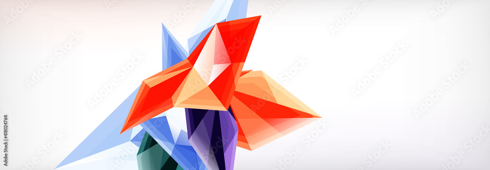Vector 3d triangles and pyramids abstract background for business or technology presentations, internet posters or web brochure covers Vector 3d triangles and pyramids abstract background for business or technology presentations, internet posters or web brochure covers