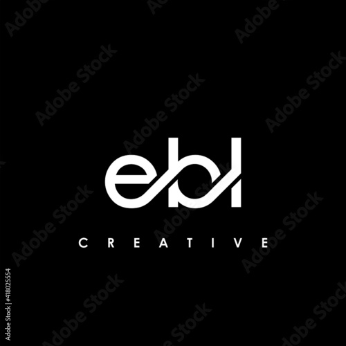 EBL Letter Initial Logo Design Template Vector Illustration photo