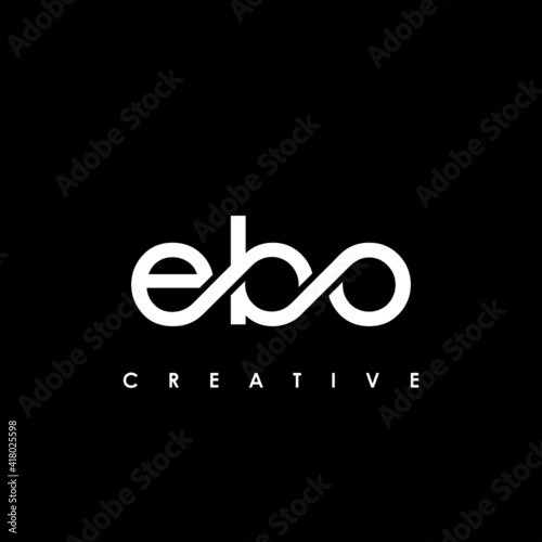 EBO Letter Initial Logo Design Template Vector Illustration photo