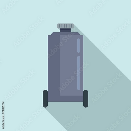 Unit air compressor icon. Flat illustration of unit air compressor vector icon for web design