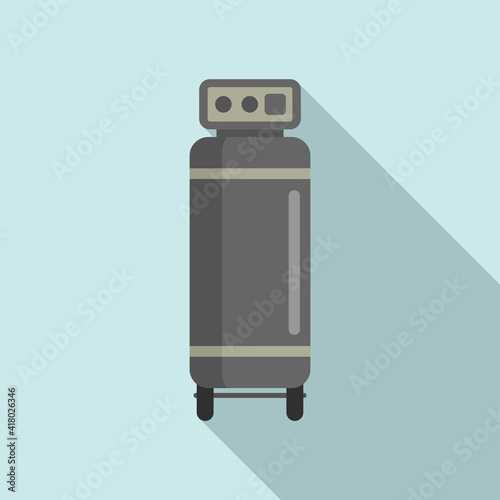 Stand air compressor icon. Flat illustration of stand air compressor vector icon for web design